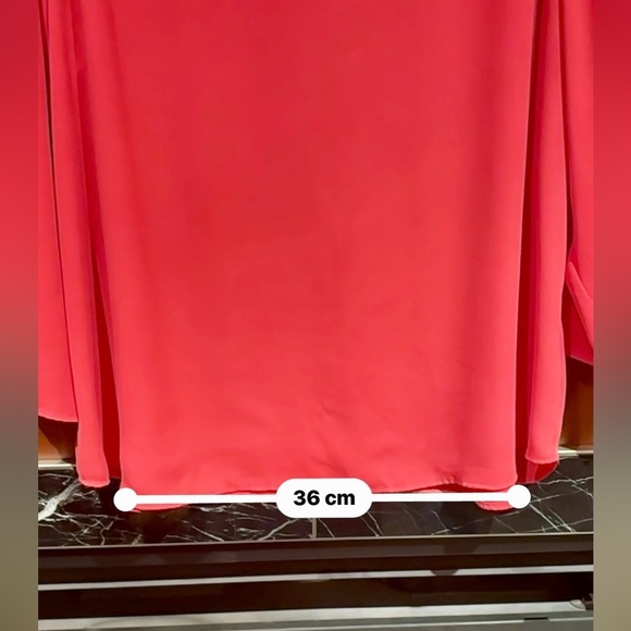 2/$15 - Bright Red Ruffle Blouse - Van Heusen Size XL - Picture 9 of 14